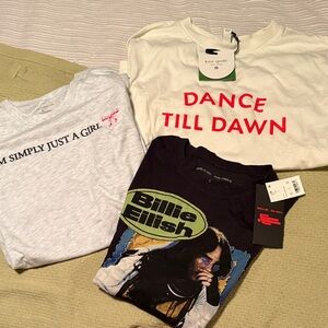 kate spade for Target, Billy Eilish, Just a Girl Graphic Tee bundle